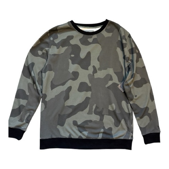 My Pawesome Frenchie Tops - My Pawesome Frenchie Camouflage French Bulldog Print Sweatshirt Size Xlarge